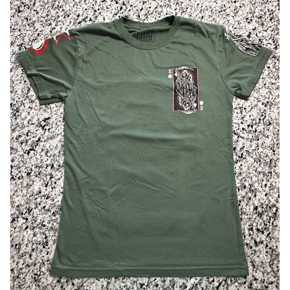 Grim Reaper King Card‎ Fresh Laundry Playing Card Double Sides Green Small